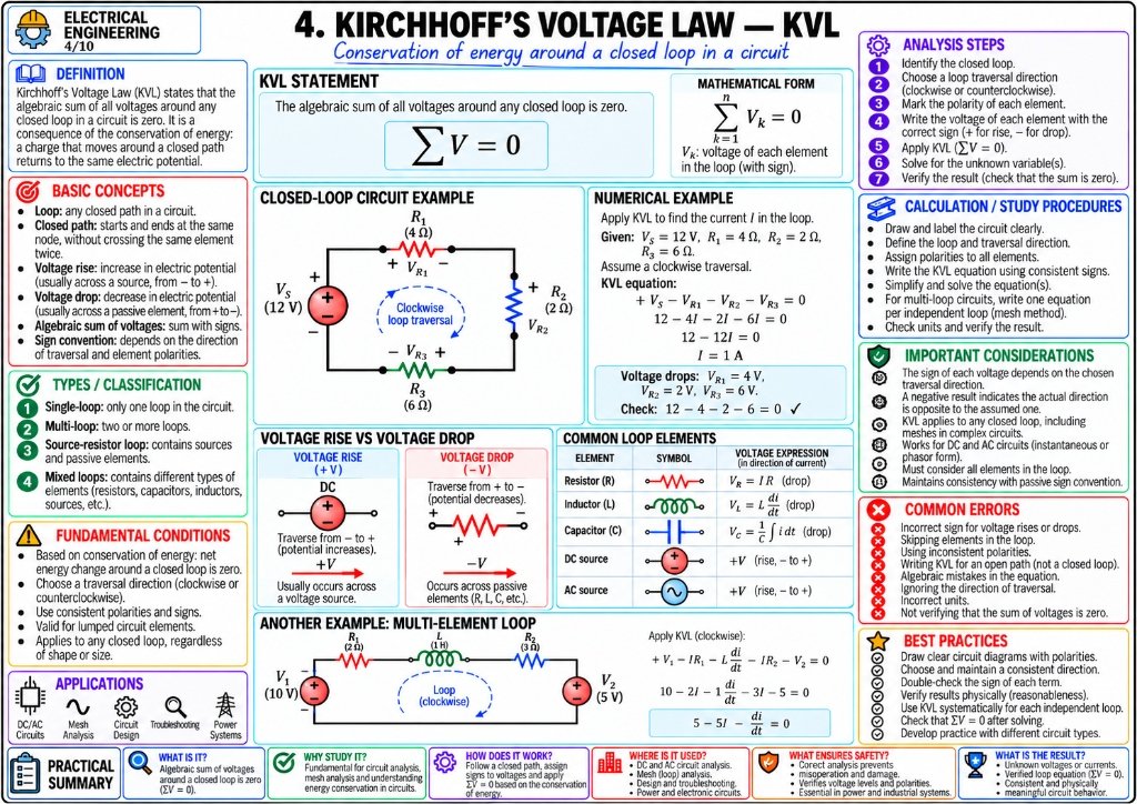 3. Kirchhoff's Current Law (KCL)