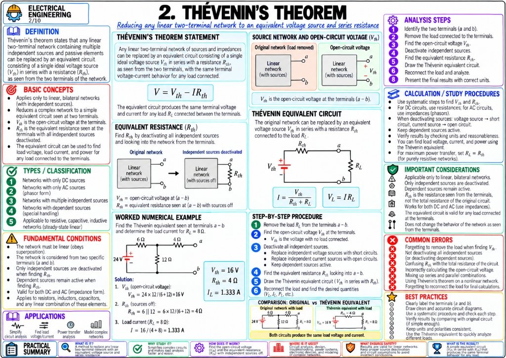 2. Thévenin's Theorem